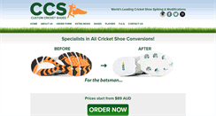 Desktop Screenshot of customcricketshoes.com